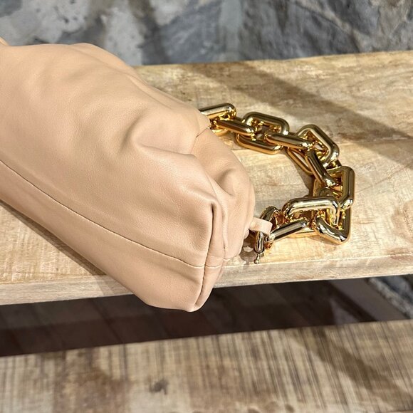 Bottega Veneta Light Brown Leather The Chain Pouch Clutch - Picture 9 of 14